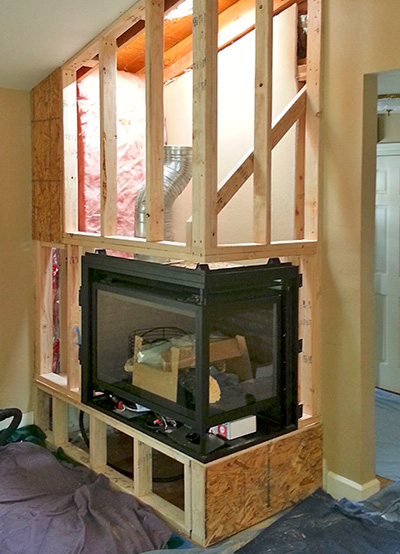 Gas Fireplace Installation Everything, Built In Gas Fireplace Installation